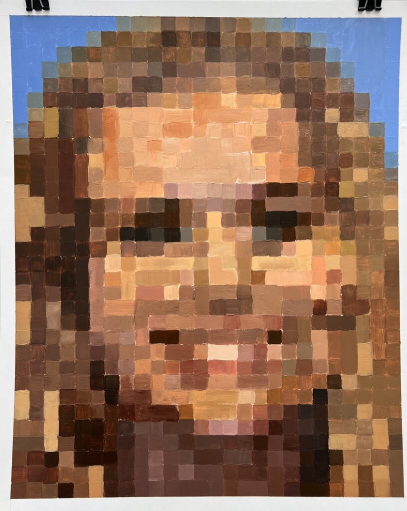 Paint Pixel Self-Portrait