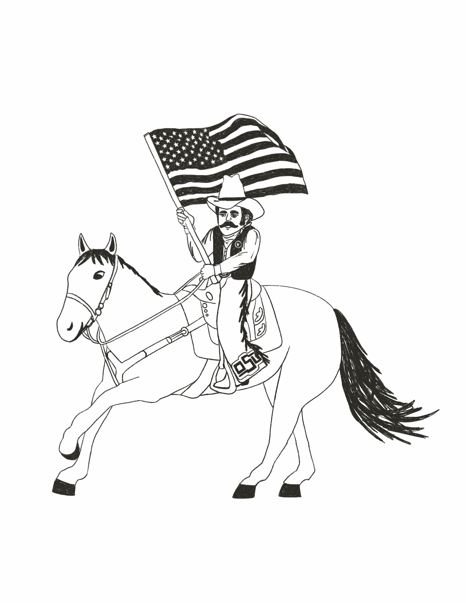 Pistol Pete Illustration